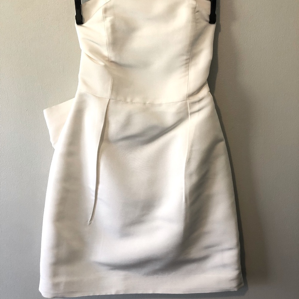 Alexia Maria Silk Faille Bow Back Dress